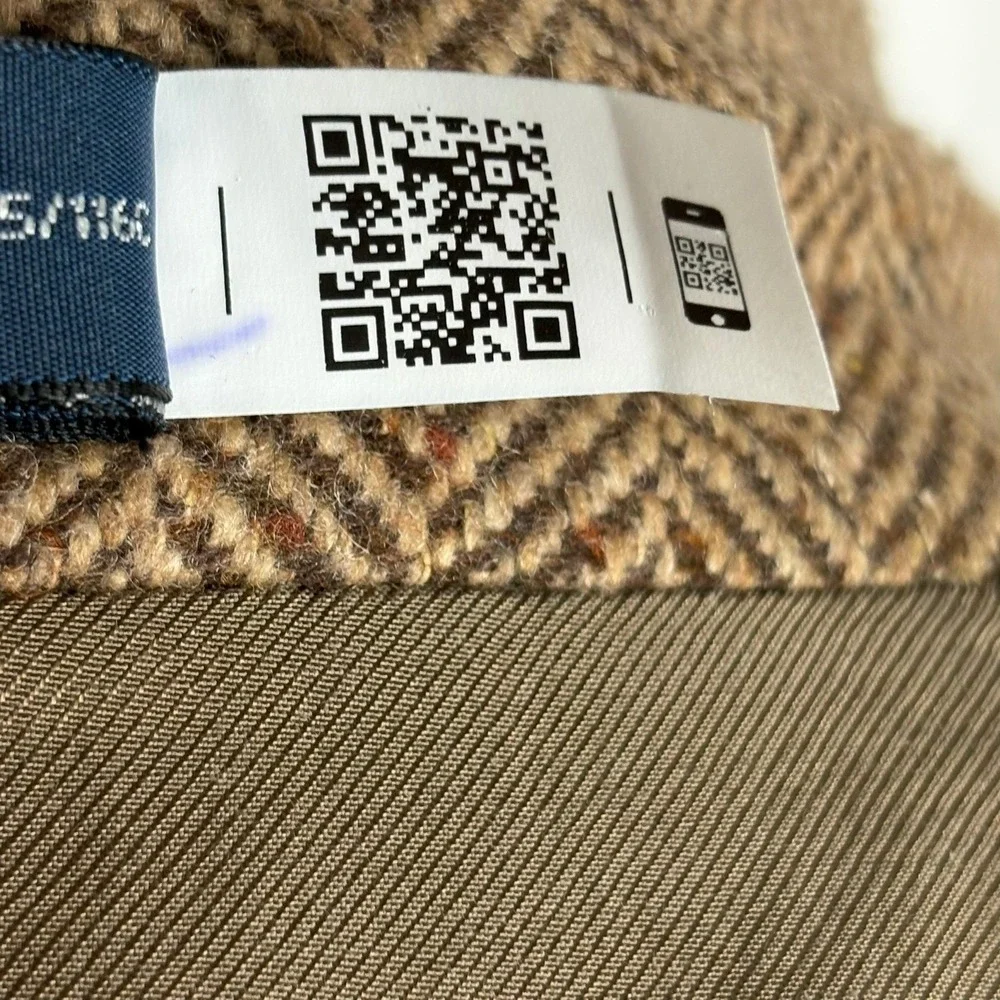 Polo Ralph Lauren Herringbone Sport Coat Mens 46R Brown Wool Blazer Italy NWT